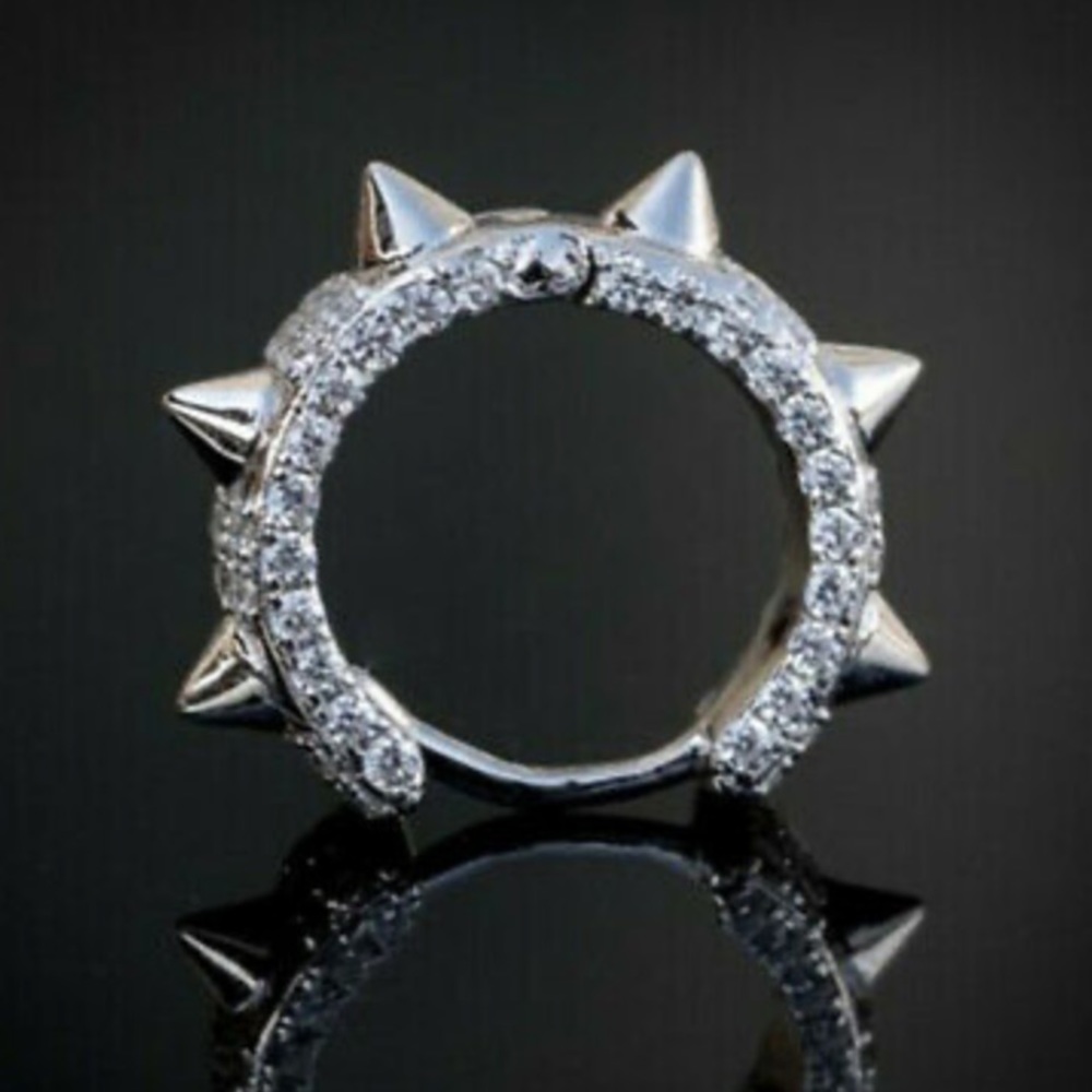 New Sterling silver Punk Earrings - Picture 4 of 5